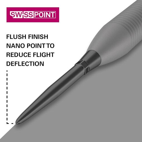 Target Darts Swiss Point Storm Darts Points - Nano (Black, 30mm) 3 Pack Set of Tips – Change Dart Point, Professional Darts Accessories, Interchangeable Steel Tip Dart Points in Saudi Arabia
