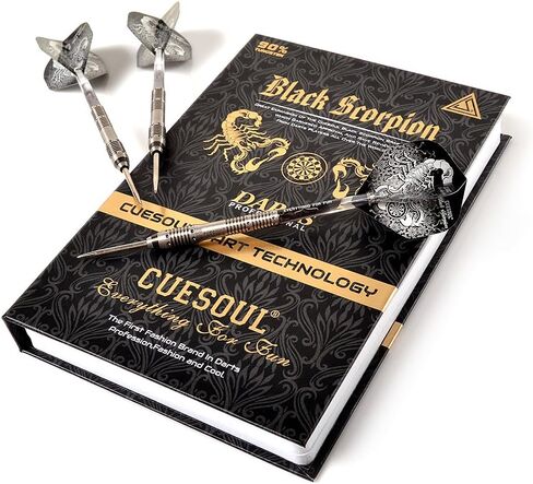 مجموعة سهام من CUESOUL Black Scorpion 22/24/26 جرامًا من الفولاذ التنغستن، برميل مع لمسة نهائية مطلية بالتيتانيوم in Kuwait
