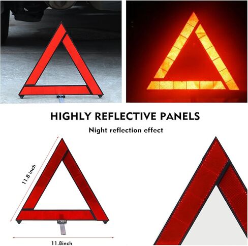 مجموعة أدوات السيارة للطوارئ على جانب الطريق، مجموعة أدوات أمان السيارة في حالات الطوارئ مع كابل توصيل، مثلث تحذير عاكس، إلخ in Kuwait