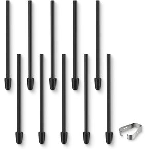 10 Pcs Remarkable Maker Pen Tips, Replacement Nibs fits for Remarkable 2/1 Samsung S Pen BOOX Super Note Stylus,HB Fiber Wear Resistance Enhancement Note Taking Fine Nibs