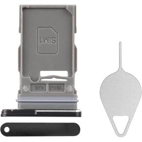 for Samsung Galaxy S21 FE 5G Sim Card Tray Replacement (Single SIM Version) Graphite Card Tray Slot Holder Bracket Adapter with Needle Ejector for S21 FE 5G SM-G990U SM-G990U1