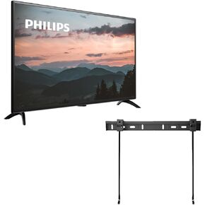 PHILIPS 32-Inch Class HD (720p) LED TV + Wall Mount 32PFL3453/F7 (Renewed)