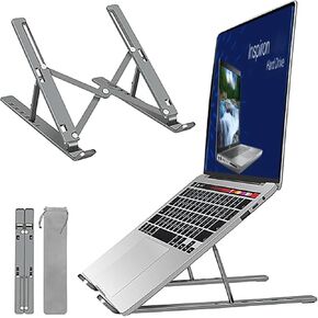 Laptop Stand for Dell Inspiron 16 15 13 14 12 17 inch Laptop, Ergonomic 6-Levels Angles Adjustable Computer Stand, All Aluminum Laptop Stand ﻿