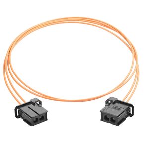 yacsejao auto الألياف البصرية الحلقة البصرية كابل 1M/3.3 قدم مضاد للماء مضاد للماء ارتفاع درجة الحرارة مقاومة PBT Amplifier Amplifier معظم كابل الألياف البصرية (من الذكور إلى أنثى)