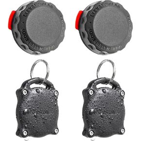 Bundle TagVault Keychain (2) + Surface Mount (2) | for Apple AirTag | by Elevation Lab