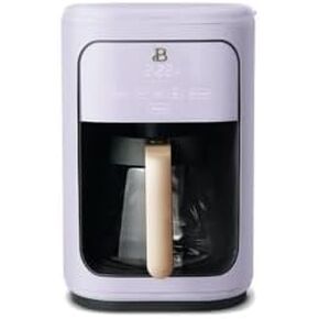 Beautiful 14-Cup Programmable Drip Coffee Maker with Touch-Activated Display, Steel Accents, Borosilicate Glass Carafe, Adjustable Auto Shut-Off, Keep-Warm Mode, LAVENDER