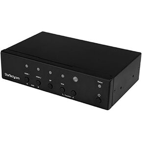 StarTech.com Multi-Input to HDMI Converter Switch - DisplayPort, VGA and Dual-HDMI to HDMI Switch - Priority and Automatic Switch - 4K (HDVGADP2HD)