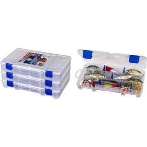 Flambeau Outdoors Tuff Tainer Fishing Tackle Boxes Bundle - 4007PK3 Boxes with 12 Zerust Dividers and 3003 Box with 9 Zerust Dividers