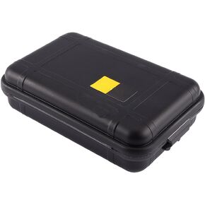 Yosoo Outdoor Waterproof Airtight Survival Storage Case Container Fishing Carry Box (Black, S) Small Waterproof Box Small Waterproof Container