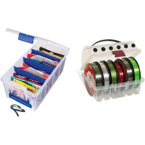 Flambeau Outdoors Soft Bait Organizer and Plano Line Spool Box Bundle