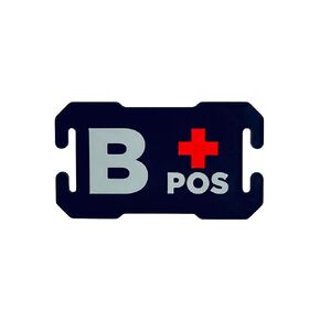 Buckle Molle التكتيكية مع نوع الدم B+ إيجابي - ملحق حقيبة ظهر مطبوعة ثلاثية الأبعاد للجيش والخارجية والمعدات الطارئة - يناسب حزام Molle 1in.