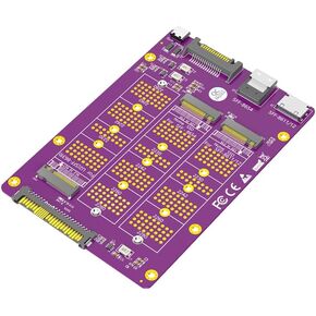 Mustpoint 3 in 1 Combo M.2(NGFF) NVMe SSD to SFF-8611/8612/ 8654/and U.2(SFF-8639) Adapter.