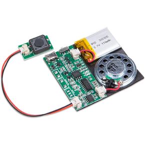 ZORZA 1Pcs 8MB Recordable PCB Sound Module with Speaker Press-Button Control Multi-Functional Downloadable Sound Module for DIY Greeting Cards Crafts Christmas & New Year Gifts
