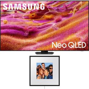 SAMSUNG QN50QN90FAFXZA 50 inch Neo QLED 4K QN90F Vision AI Smart TV (2025 Model) Bundle with HW-LS60D/ZA Photo Music Frame Smart Speaker