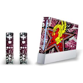 Mayyskins Skin Skin Skin متوافق مع Nintendo Wii Console + اثنين