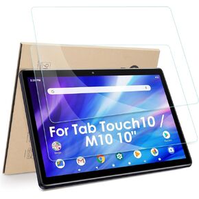 2-Pack Screen Protector Compatible with Pritom Touch10 / M10 10 inch Tablet Android 13, [HD Clarity] [9 Hardness] [Anti-Scratch] Tempered Glass