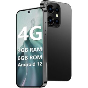 Mini Phone 64GB Unlocked 4G World's Smallest Mini Smartphone with 3.88'' HD Touch Screen Compact Backup Mobile Phone for Kids & Students 2000mAh Battery Dual SIM Face ID Black