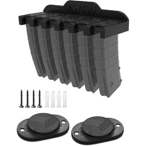 GMW 2 Pack Gun Magnet, 6X AR-15 PMAG Wall Mount