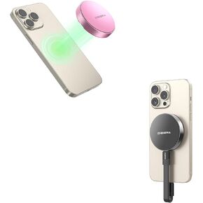Bundle 1TB Black & Pink Magnetic Portable SSD,Compatible with iPhone 15/16 Series, Galaxy S24/S23, Tablet, Computer, Black