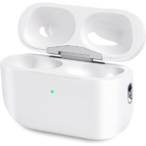 Wireless Charging Case Compatible with Airpods pro 1st and 2nd Generation - Wireless Charger Case Replacement with Bluetooth Pairing Sync Button, No Earbuds (White)