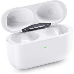 Airpod Charging Case Compatible for Airpods Pro 2nd and 1st Generation, AirPod Pro Charger Case Only Replacement with Upgraded Bluetooth Pairing Sync Button, No Earbuds, Off-White (Lightning)