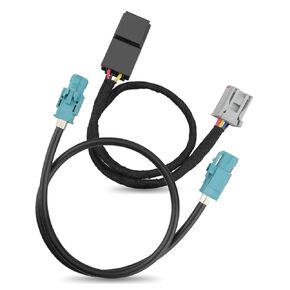Radio Display Screen Integration Wiring Harness Fit for Dodge Ram New Body 2019-2022 12" Uconnect 5 Radio Display, Lvds + Main with Gray Connector