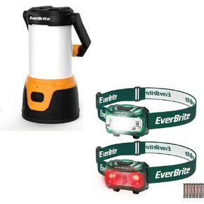 Everbrite 1000 Lumens قابلة لإعادة الشحن LED LANTERN و 2 Pack Back