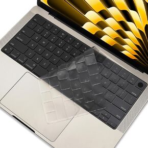 غطاء لوحة المفاتيح لجلد MacBook Air 13 "15 بوصة M4 Chip A3240 A3241 تم إصداره في 2025 إكسسوارات حامي TPU TPU US/ANSI (Matte TPU)