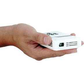 AAXA Technologies KP-101-01 AAXA LED Pico Micro Video Projector - Pocket Size Portable Mobile Mini Projector with mini-HDMI, built-in Media Player & Speakers, 3.5mm Aux Out, Micro SD/USB readers and 80 Min Lithium-Ion Battery
