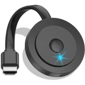 Wireless HDMI Display Adapter 4K, Screen Mirroring Display Dongle, Streaming Video & Audio from i-Phone i-Pad Tablet Laptop PC iOS Android Windows to TV Projector Monitor Support Airplay Miracast Grey
