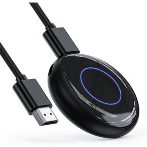 Wireless HDMI Display Dongle Adapter, 1080P HD Streaming for Laptop,PC,Smartphone to HDTV/Projector, Compatible with Android, iOS,Windows,and MacOS