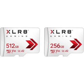 PNY XLR8 512GB and 256GB Gaming microSDXC Cards | Ideal for Mobile & Portable Gaming