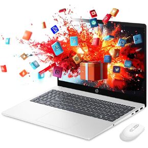 HP Touchscreen Business Business Laptop Computer - 1 تيرابايت SSD ، ذاكرة الوصول العشوائي 32GB ، 15.6 '' Lightweight & Portable Student Laptop للمدرسة ، HD عرض دفتر عمل صغير للسفر ، Windows 11 Pro ، Office Pro ، Silver