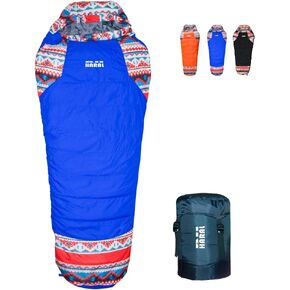 Sleeping Bag 39F-77F Lightweight Waterproof Sleeping Bags for Adults Spring Summer Fall Winter Mummy for Backpacking Camping Hiking Traveling and Home Use