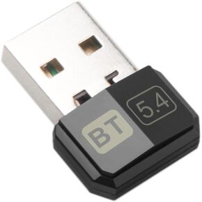 USB Bluetooth 5.4 Adapter Audio Dongle Adapter Mini USB Wireless Receiver/Transmitter for PC/Laptop Driver Free for Win10/11