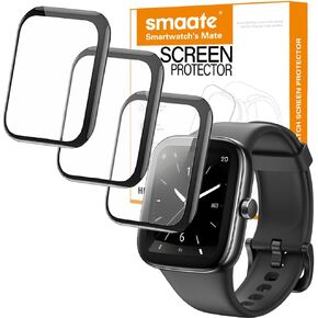 3D Screen Protector Compatible with S7 1.85 inches TOZO Smartwatch, PMMA, Full Coverage, 3 Pieces