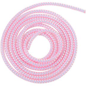 Cable Protector Animal Proof Wire Repair, Pink Cord Protector for Pets Headphone Saver Spiral Cable Wrap Strain Relief, Cord Sleeve for Phone Cable USB Date Cable