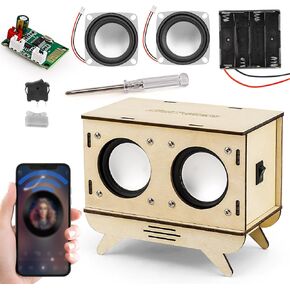 STEM Projects for Kids & Adults, Bluetooth Speaker Toy Set, DIY Science Experiment Electronics Kit, Beginner's Starter Set, Idea Gifts for Teenage Boy Girl Ages 10 11 12