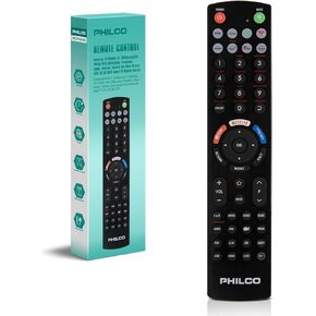 PHILCO Universal TV Remote Control, Compatible with Samsung, LG, Vizio, Sony, Hisense, Roku, Sharp & More Smart TVs, Simple Setup & Wide Compatibility, Ergonomic Design