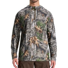 LOOGU Men’s Hunting Camo Shirt Lightweight, Camouflage Shirts for Men Long Sleeve Shirt for Fishing Hiking Camping
