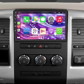 Car Radio for Dodge Ram 1500/2500(2009-2012), for Dodge Challenger/Avenger(2008-2014),4GB + 64GB 10" HD Touchscreen – Android 13 System, Wireless CarPlay & Android Auto, Bluetooth & GPS