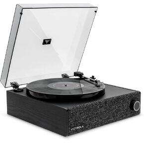 Victrola Vinyl Record Player (Black), Eastwood LP VTA-78 Stereo Player, Audio Technica AT-3600L Cartridge, Anti-Skip Floating Speaker System