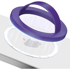 Compatible with Magsafe Phone Grip, Magnetic Silicone Ring Grip for iPhone 16/15/14/13/12 Series, Easy to Install and Remove, Perfect for Daily use and Travel (Pink)