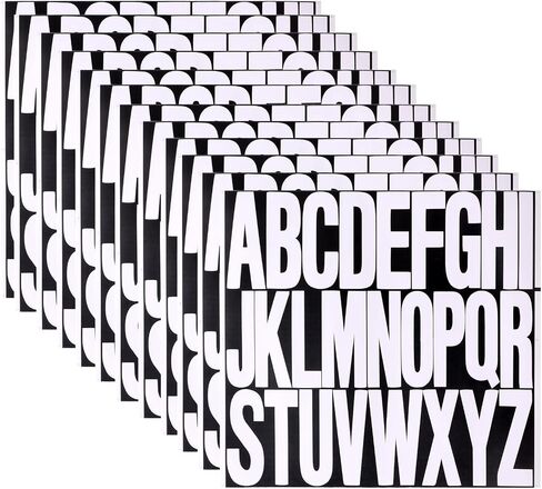 3 inch 12 Sheets Alphabet Stickers, Red Self Adhesive Vinyl Letter Stickers Aesthetic, Waterproof Letter Sticker for Water Bottles, Door, Car, Scrapbooking, Poster, Cup (Mix Color) in Kuwait
