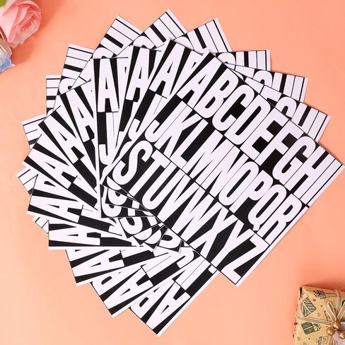 3 inch 12 Sheets Alphabet Stickers, Red Self Adhesive Vinyl Letter Stickers Aesthetic, Waterproof Letter Sticker for Water Bottles, Door, Car, Scrapbooking, Poster, Cup (Mix Color) in Kuwait
