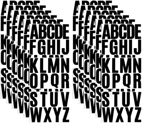 3 inch 12 Sheets Alphabet Stickers, Red Self Adhesive Vinyl Letter Stickers Aesthetic, Waterproof Letter Sticker for Water Bottles, Door, Car, Scrapbooking, Poster, Cup (Mix Color) in Kuwait