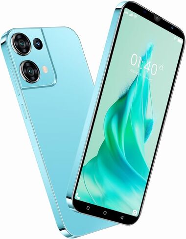 Cheap Mobile Phones, 5.0" IPS Display, Android 9.0, Dual SIM Dual Camera, Quad Core, 16GB ROM【Expandable up to 128GB】, Support WiFi/Bluetooth/FM, Face Unlocked Phones (Reno9pro-Gold) in Kuwait