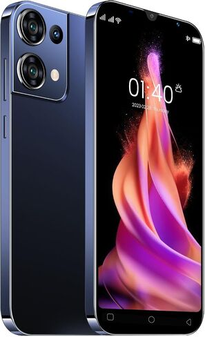 Cheap Mobile Phones, 5.0" IPS Display, Android 9.0, Dual SIM Dual Camera, Quad Core, 16GB ROM【Expandable up to 128GB】, Support WiFi/Bluetooth/FM, Face Unlocked Phones (Reno9pro-Gold) in Saudi Arabia