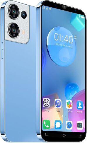Cheap Mobile Phones, 5.0" IPS Display, Android 9.0, Dual SIM Dual Camera, Quad Core, 16GB ROM【Expandable up to 128GB】, Support WiFi/Bluetooth/FM, Face Unlocked Phones (Reno9pro-Gold) in Saudi Arabia