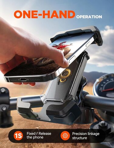 حامل هاتف Joyroom Bike Mount ، [مضاد للاهتزاز] [2025 ترقية] Motorcycle Phone Mount ، حامل هاتف الدراجات للهواتف 4.7-7.0 "، وملحقات الدراجات ، ومقابض الهاتف لجهاز iPhone Samsung in Kuwait